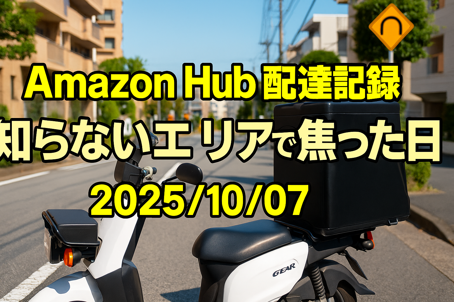 Amazon Hub配達記録｜知らないエリアで焦った日【2025/10/07】